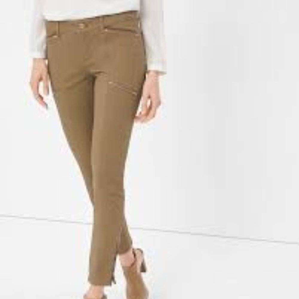 WHBM brown/tan Skimmer Jeans